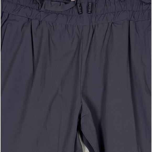 MTA Sport Large Nylon Spandex Pants Pull On Paperbag Gray - Picture 2 of 8